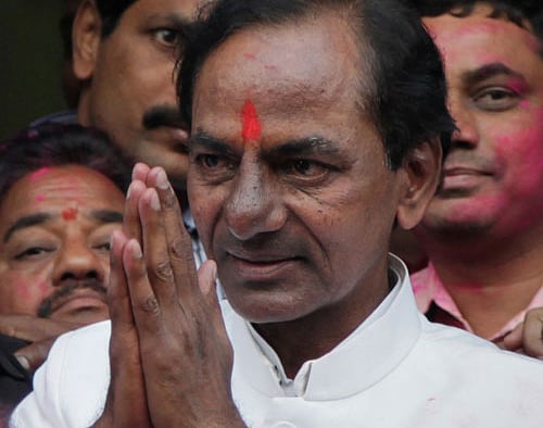 Ending speculations over his decision to contest elections, Telangana Rashtra Samithi (TRS) chief K Chandrasekhar Rao on Sunday announced he would fight the Assembly polls from Gajwel in Medak district. PTI file photo