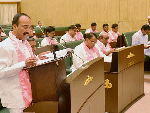 The Telangana Legislative Assembly today adopted a resolution requesting the Centre to "continue status quo" and reconsider its decision to restore name of late Chief Minister N T Rama Rao to the domestic terminal at Hyderabad International Airport. PTI file photo