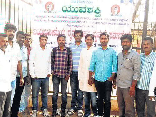 Professionals fromarid regions have cometogether to seek permanent irrigation project for the parched districts. DH PHOTO