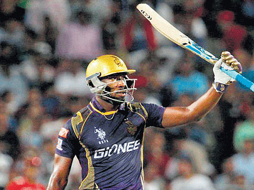 Russell said he did not mind batting in the death but would like to get more overs in the middle. PTI file photo