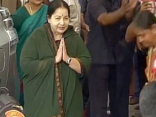 Tamil Nadu assembly polls: CM Jayalalitha casts her vote at Chennai's Stella Maris College