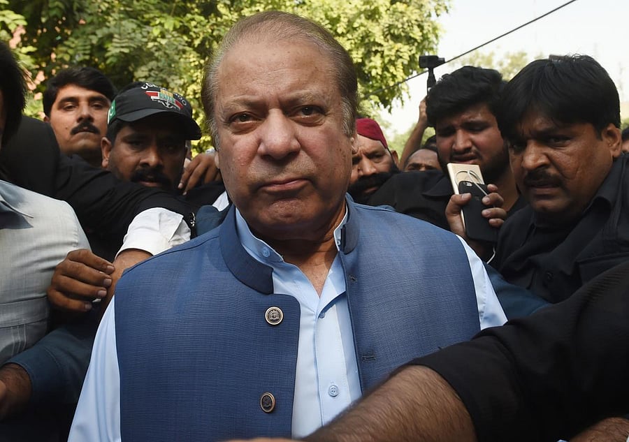 Nawaz Sharif, 69, is in jail since December last year, serving 7-year imprisonment in the Al Azizia Steel Mills graft case. (AFP File Photo_