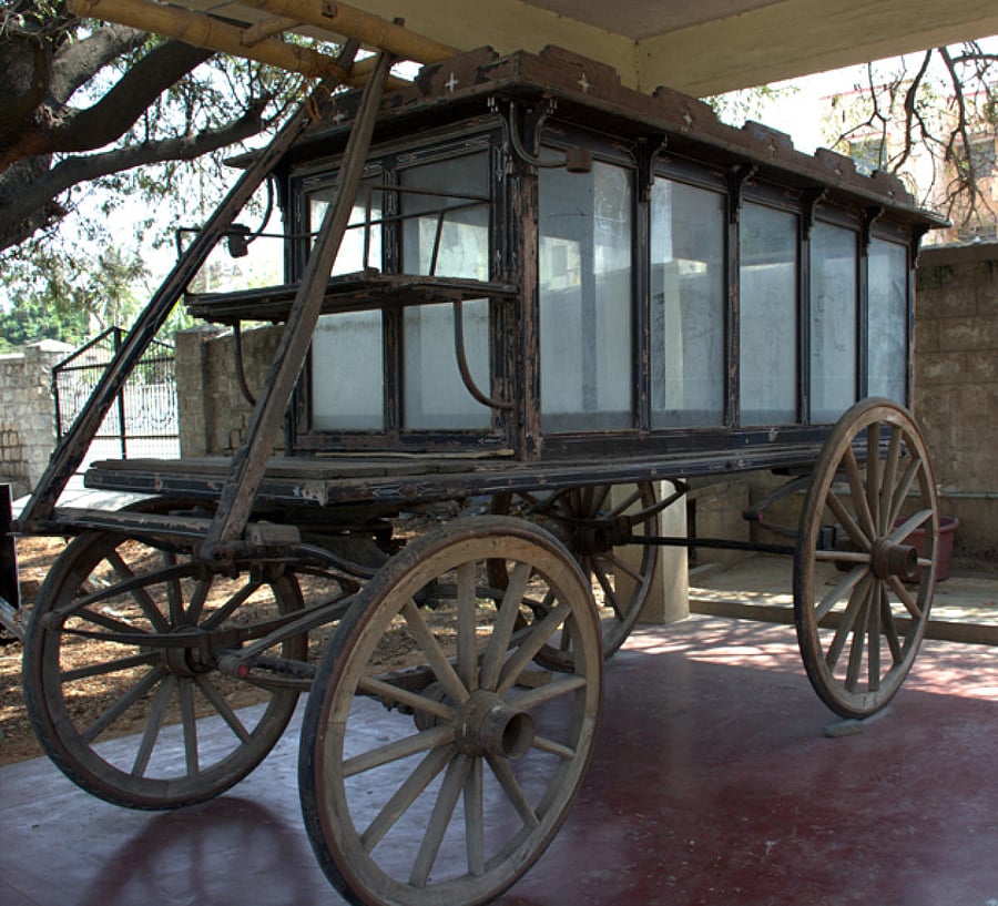Past Glory Hearse of Wesley Church, Mysuru.