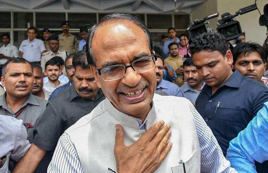 BJP vice president and former Madhya Pradesh chief minister Shivraj Singh Chouhan claimed Congress governments in states like Madhya Pradesh have "cheated" farmers by not fulfilling their promise of waiving agriculture loans. PTI File photo