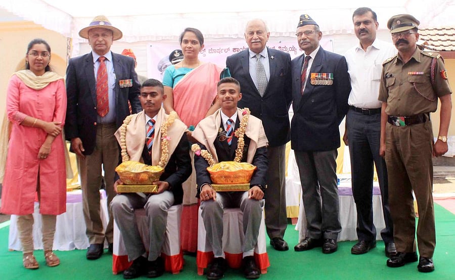 FMKMC students who had taken part in the Republic Day parade at New Delhi was felicitated during General Thimayya's birth anniversary at Sunny side residence of General Thimayya in Madikeri.