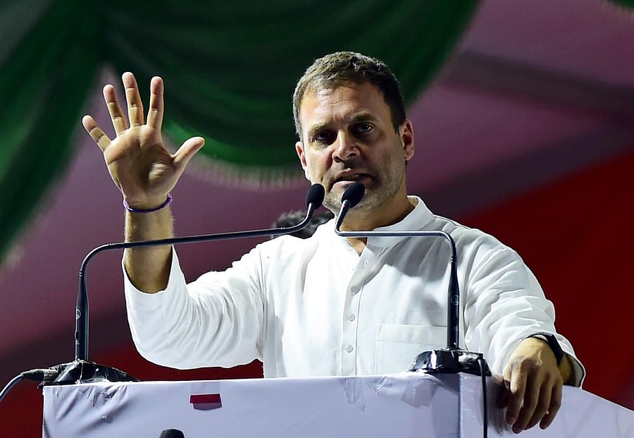Congress President Rahul Gandhi. PTI File photo