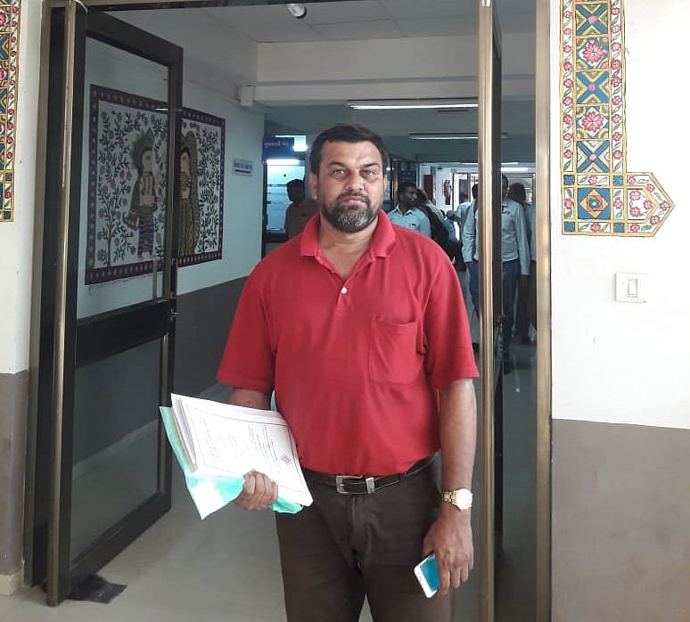 Firoz Khan Pathan, one of the survivors of Gulberg Society Massacre of 2002 post-Godhra riots, is contesting from Gandhinagar Lok Sabha seat from where BJP president Amit Shah is debuting his parliamentary election. DH photo