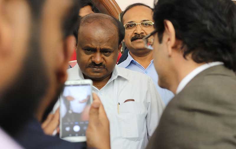 Chief Minister H D Kumaraswamy has claimed that Income Tax sleuths may swoop down on the office and residences of the JD(S) and Congress leaders on Thursday.