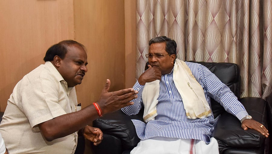 Karnataka has 28 Lok Sabha seats and the regional party has bagged eight seats, leaving Congress with the remaining 20 as part of their pre-poll alliance. (DH File Photo)