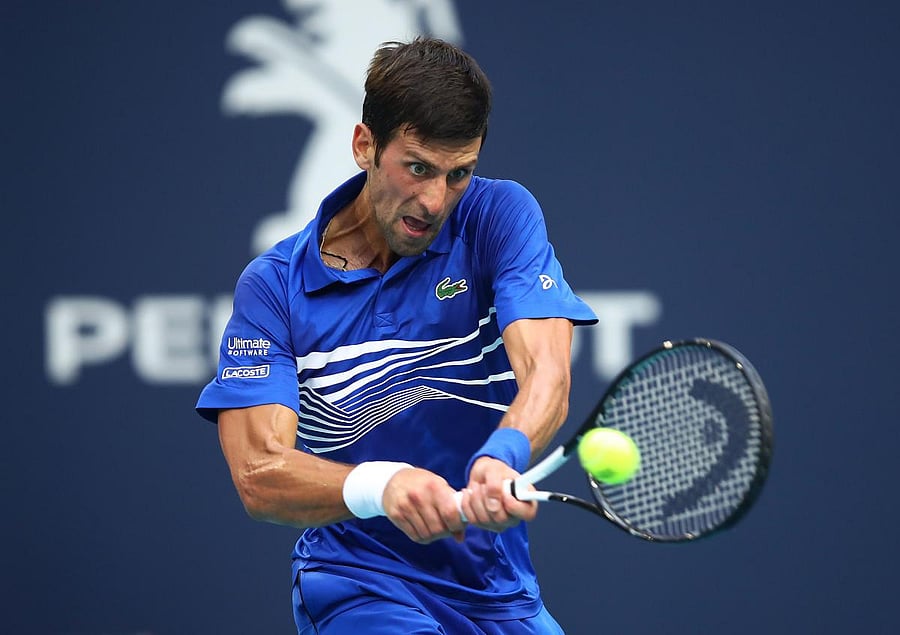 Following sub-par hard court performances, Serbia's Novak Djokovic is confident of lasting the distance at the Monte Carlo event. AFP File Photo