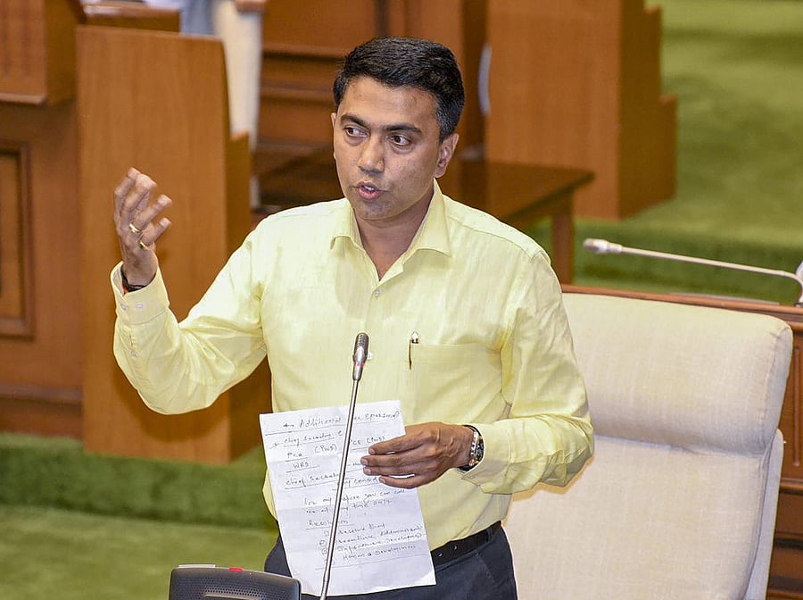 Goa Chief Minister Pramod Sawant. PTI file photo