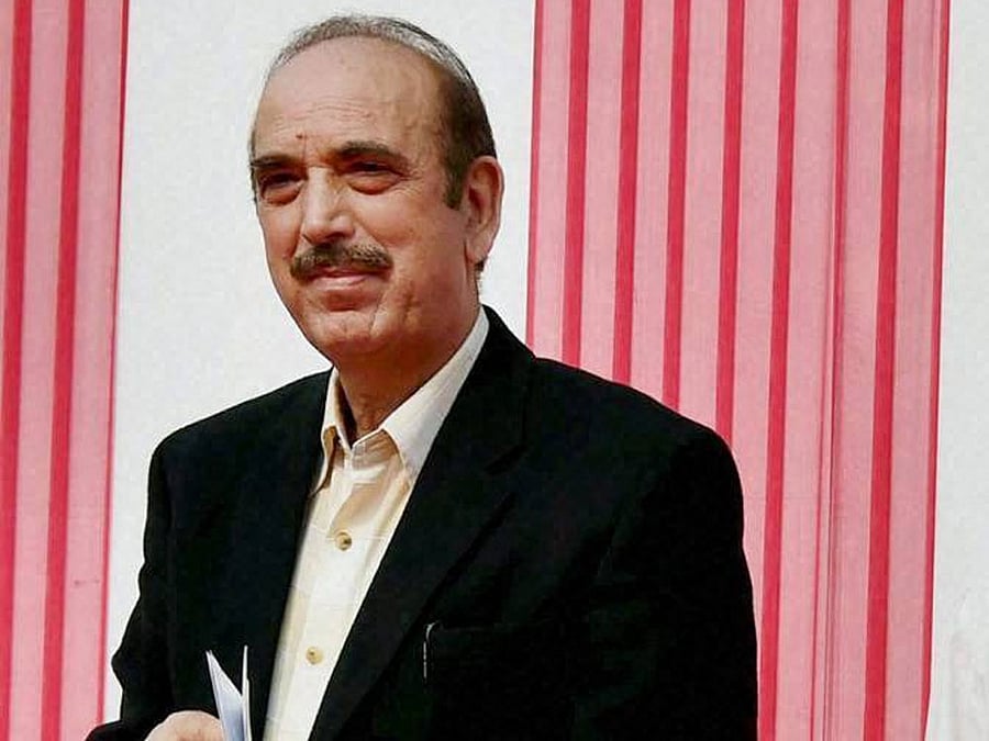 Congress leader Ghulam Nabi Azad. PTI file photo