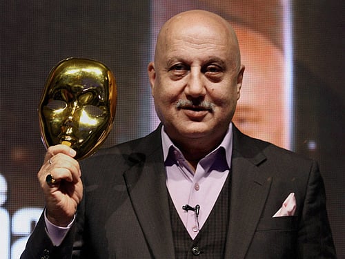Former Censor Board chairman and veteran Bollywood actor Anupam Kher has criticised current chairman Leela Samson for resigning from her post. PTI File Photo.