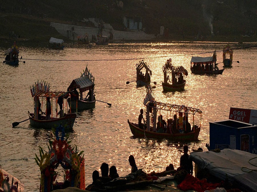 River Narmada originates at Amarkantak on the Madhya Pradesh-Chhattisgarh border where the Vindhya and Satpura mountain ranges meet. PTI file photo