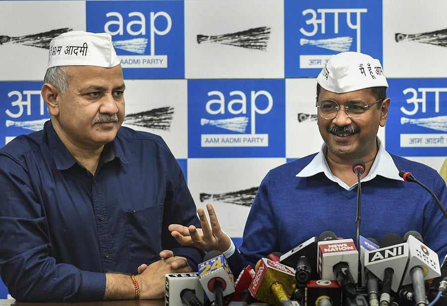 Arvind Kejriwal and Manish Sisodia (PTI File Photo)