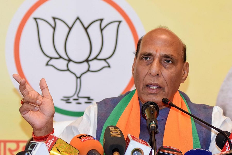Union Home Minister and senior BJP leader Rajnath Singh. PTI file photo