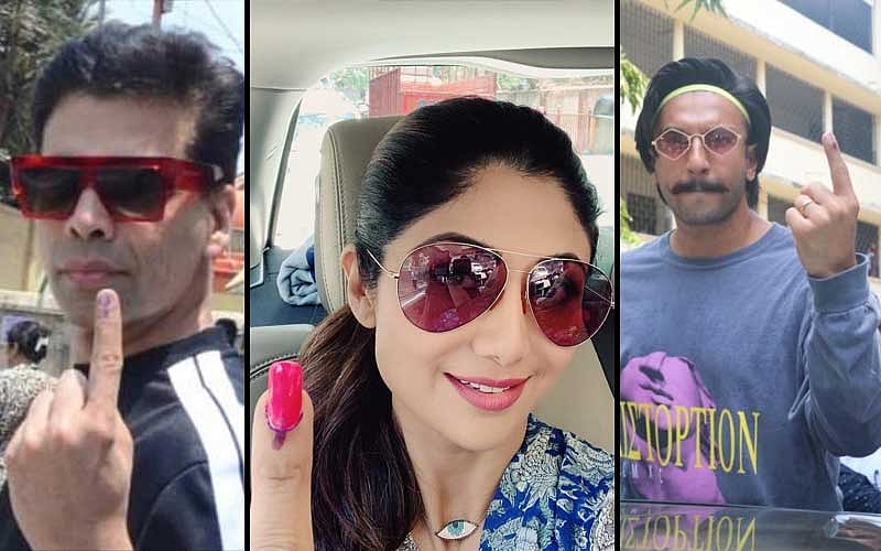 Karan Johar, Shilpa Shetty and Ranveer Singh