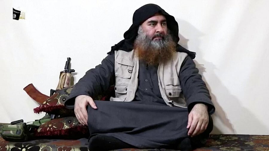 A bearded man with Islamic State leader Abu Bakr al-Baghdadi's appearance speaks in this screen grab taken from video released on April 29, 2019. Islamic State Group/Al Furqan Media Network/Reuters TV via REUTERS. THIS IMAGE HAS BEEN SUPPLIED BY A THIRD P