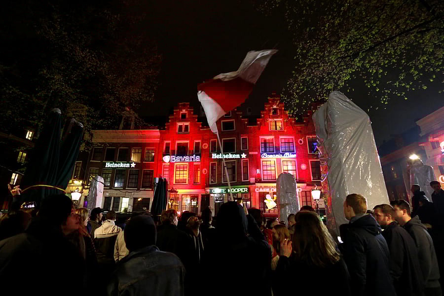 Ajax fans watch the Champions League Semi Final First Leg. Reuters photo