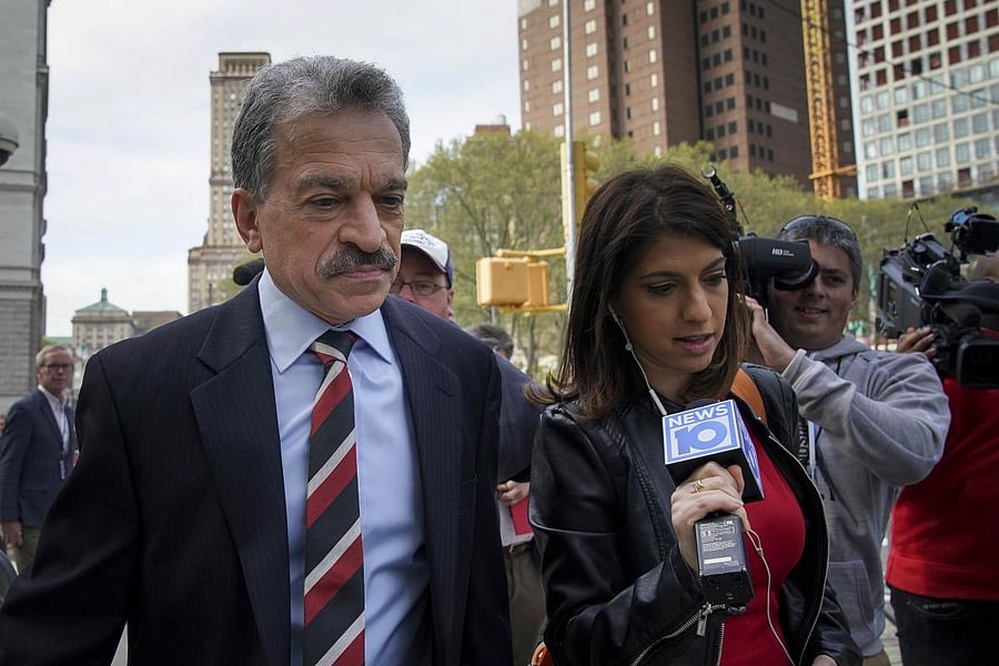 Paul DerOhannesian, an attorney representing alleged sex cult leader Keith Raniere, arrives at the US District Court for the Eastern District of New York. AFP Photo
