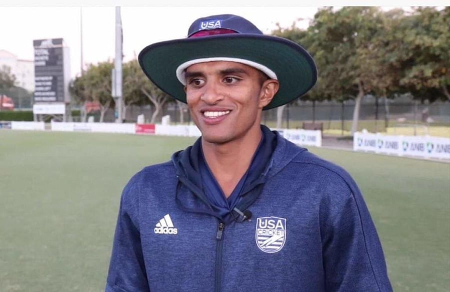 NEVER BACK DOWN: Left-arm spinner Nosthush Kenjige was part of the USA team that gained the ODI status recently. USA Cricket