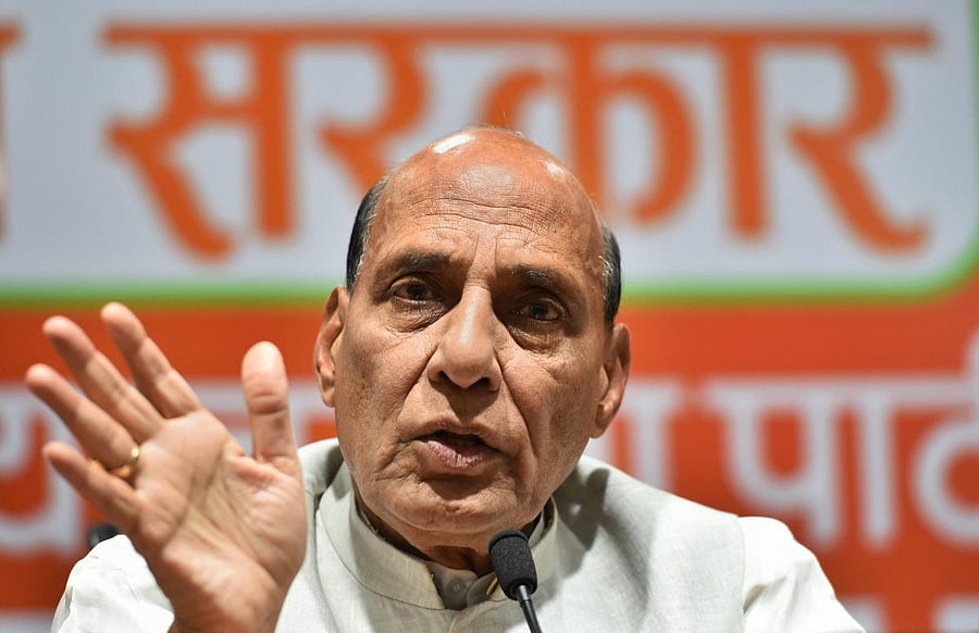 Union Home Minister and senior BJP leader Rajnath Singh (PTI Photo/Arun Sharma).