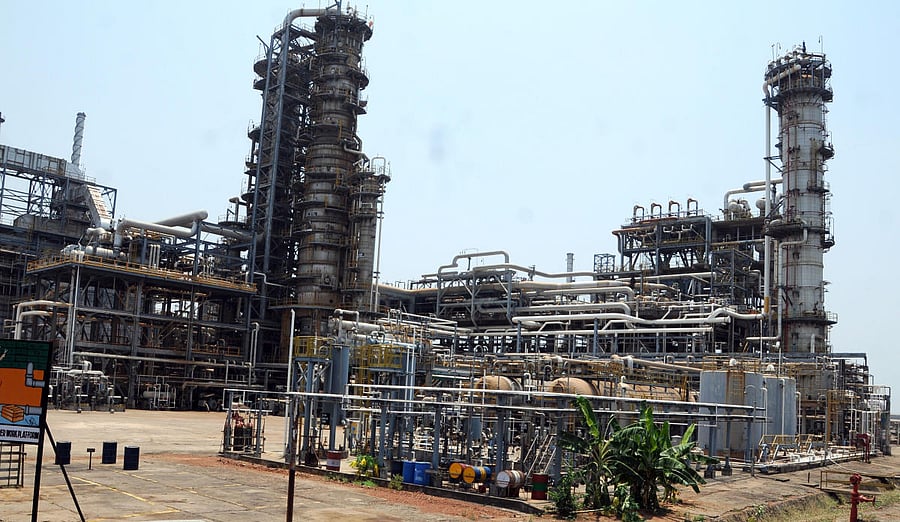 A view of the Mangalore Chemical and Fertilizers Limited (MCF) factory.