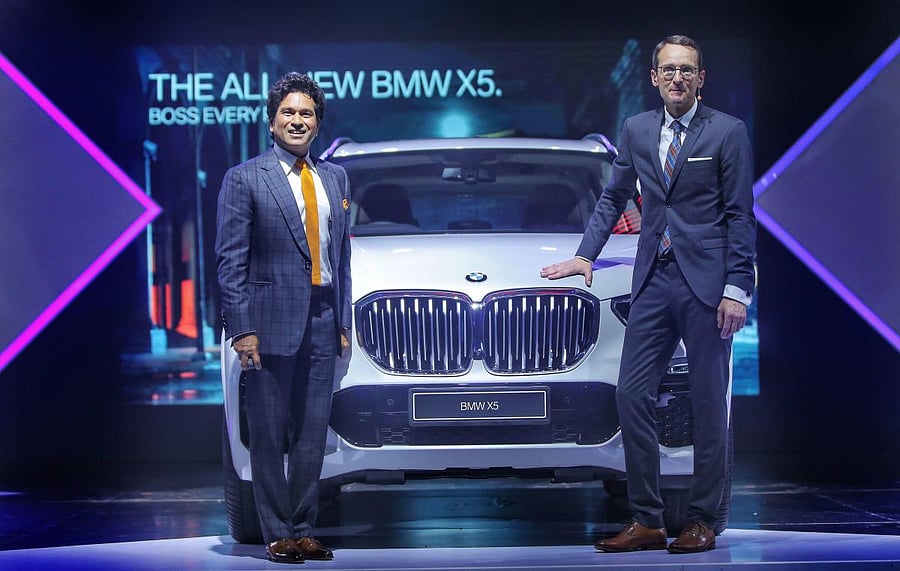 Legendary sportsman and cricketing icon Sachin Tendulkar launched the BMW X5 in Mumbai.