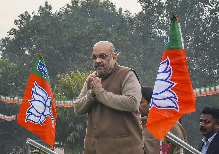 Shah, who is on Gujarat visit, was accompanied by his wife, a son, daughter-in-law and granddaughter. PTI File photo