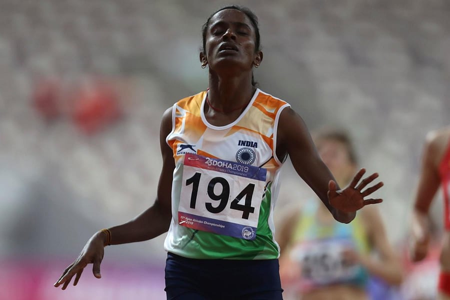 The 30-year-old tested positive for anabolic steroids after her win at the Asian championships in Doha last month. (AFP File Photo)