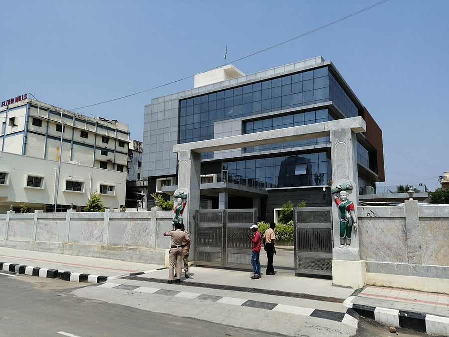 A glimpse of the deserted JD(S) headquarters in Sheshadripuram.