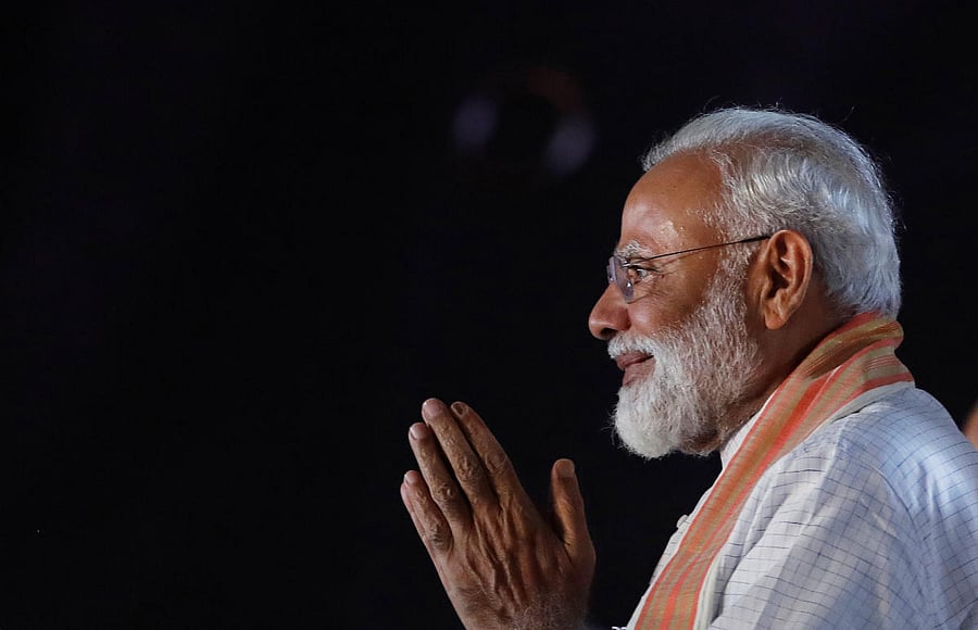 Prime Minister Modi-led Bharatiya Janata Party (BJP) appears set to post an emphatic victory in the Lok Sabha election, bringing Modi back into the office for a second term. Reuters File photo