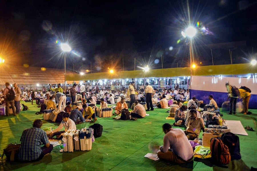 Patna: Counting is underway in Bihar. (PTI Photo)