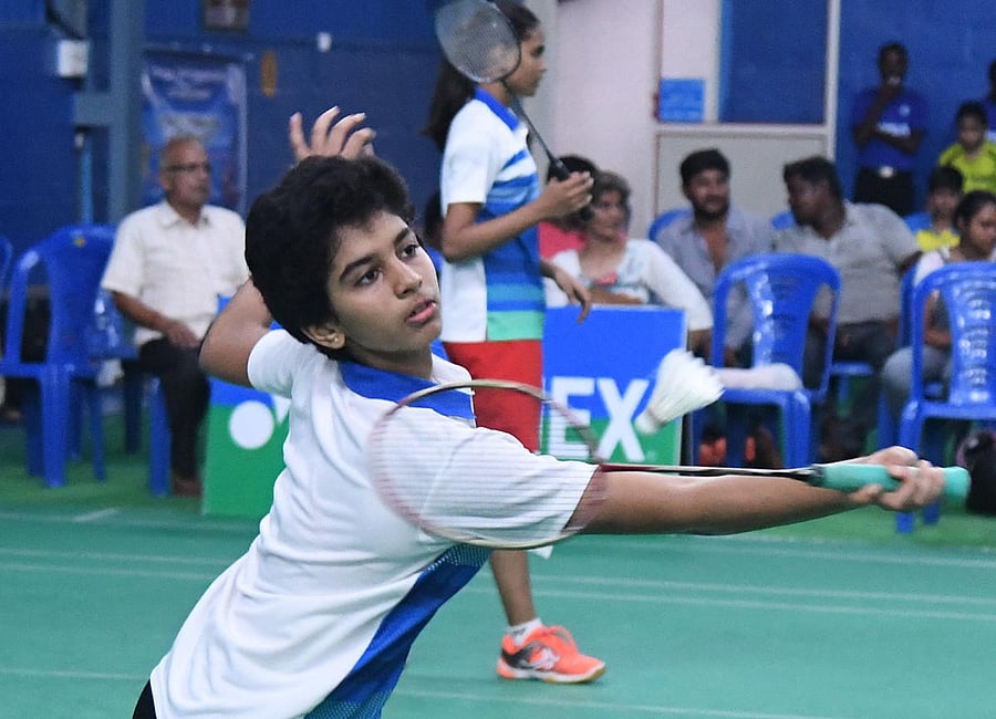 Talented teen Neysa Cariappa has been steadily improving and hopes to play in the Junior  Asian Badminton Championship later this year. DH PHOTO/ SRIKANTA SHARMA R 