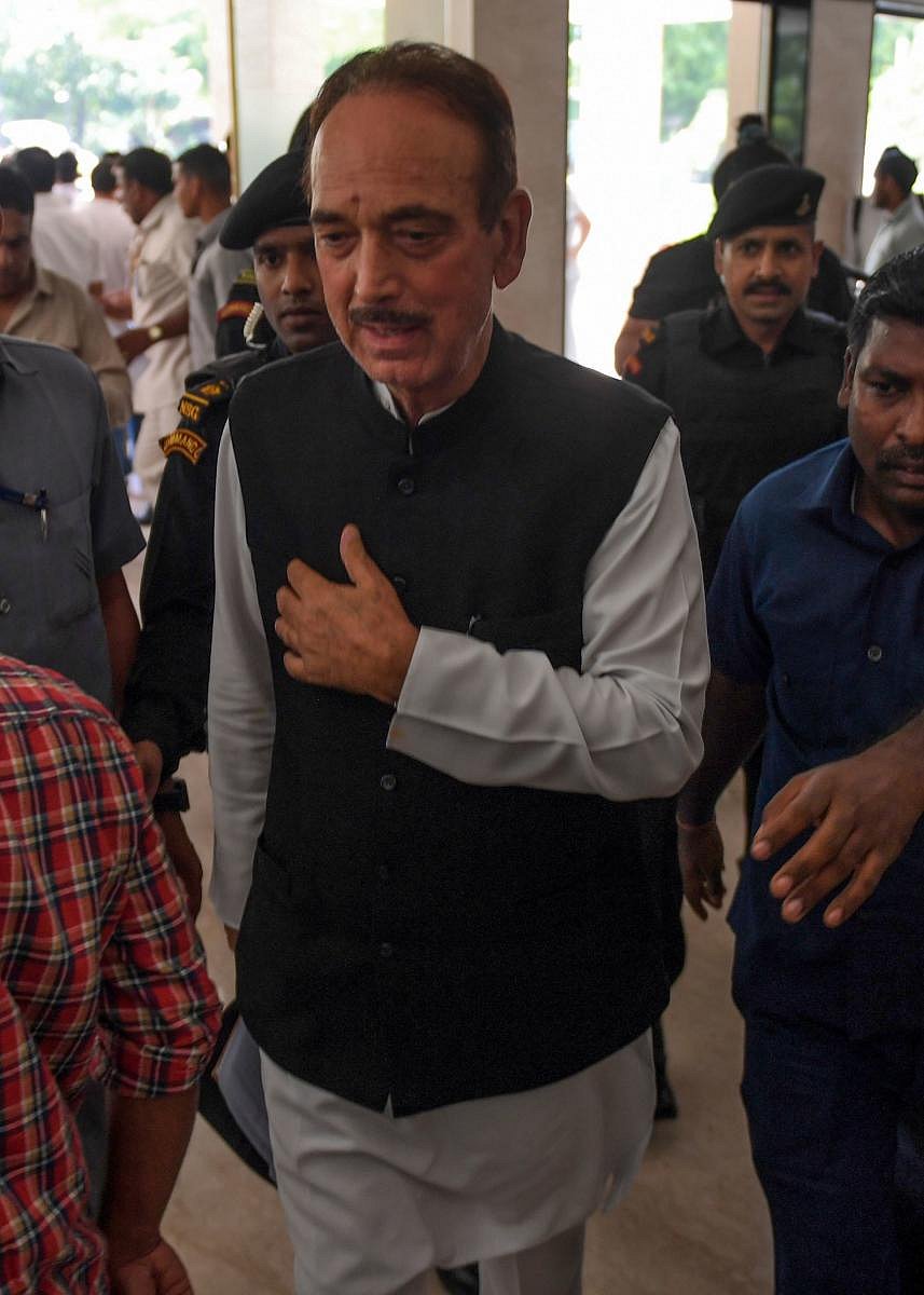  Congress leader Ghulam Nabi Azad. File photo
