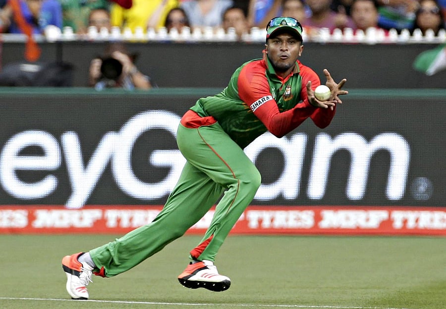 Shakib Al Hasan, according to Bangladesh's coach Steve Rhodes, has fully recovered from the injury he sustained during the tri-series in Ireland. REUTERS