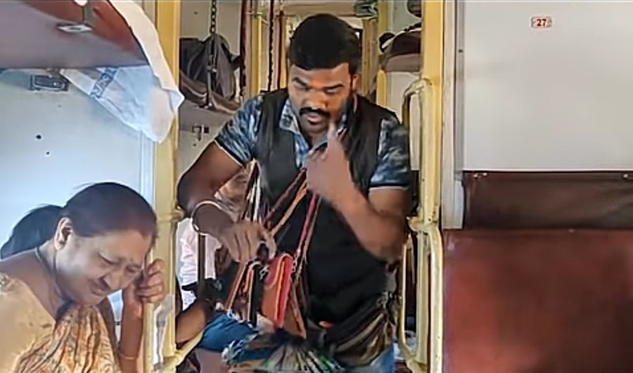 A video grab of Avadhesh Dubey