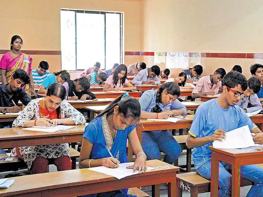 The data released by the National Testing Agency (NTA) showed that the entrance test, conducted in 11 languages, including English, saw a slight increase in the number of students opting to take the examination in Hindi and some other regional languages this time. (DH File Photo)