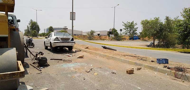 Following the blast, police booked stunt master, director, producer and stunt manager for negligence and carrying out the shooting without prior permission. (DH File Photo)