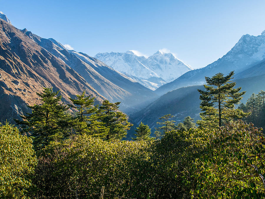Himalaya mountain views on route to Everest Base Camp. File Photo