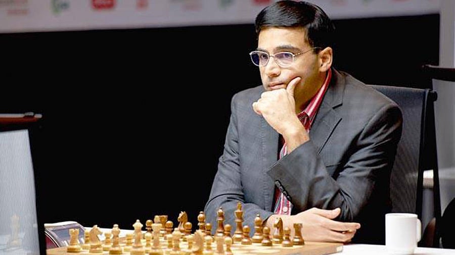 Viswanathan Anand was forced into an early draw with Levon Aronian of Armenia in the first round of Altibox Norway chess tournament. File Photo
