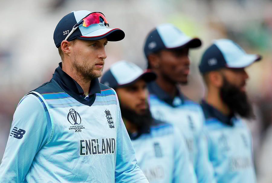 England's Joe Root, Adil Rashid, Jofra Archer and Moeen Ali. (Reuters)
