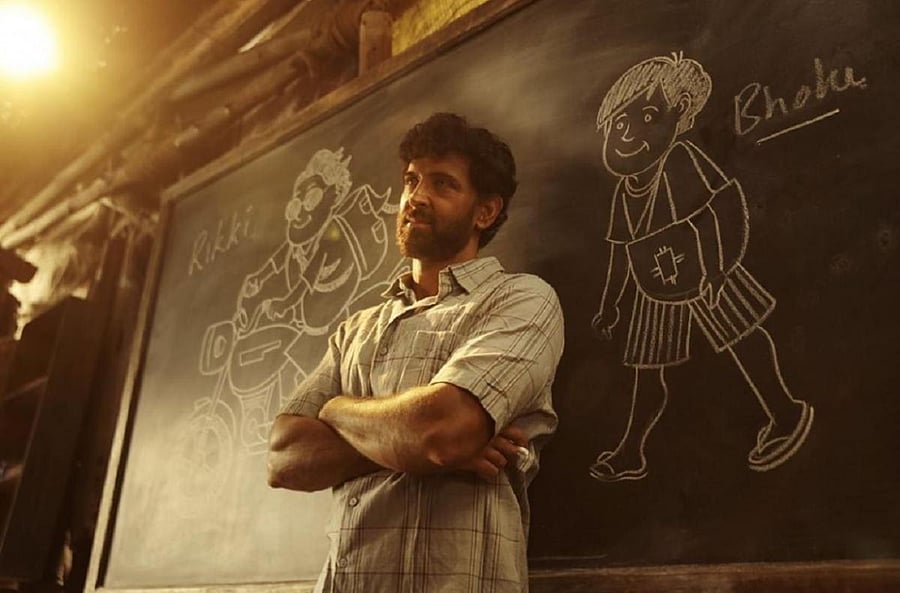 A Poster of Hritik Roshan from his upcoming movie "Super 30". (TPML Photo)
