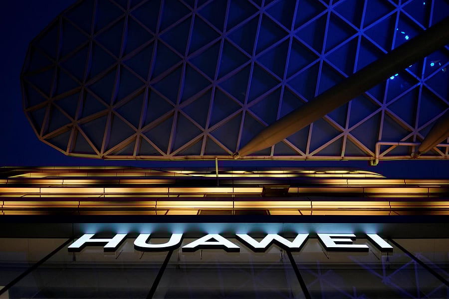 A Huawei company logo is seen at a shopping mall in Shanghai. (Reuters File Photo)