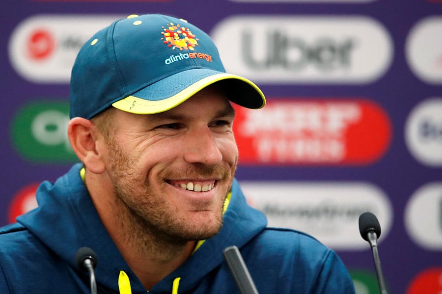 Confident: Australia captain Aaron Finch at a press conference in London on Saturday. Reuters