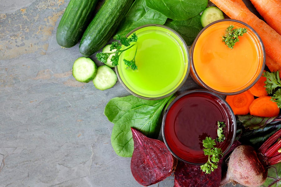Summery vegetable drink