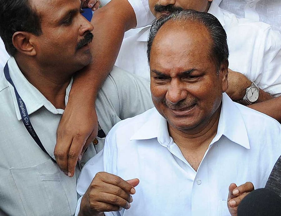 Senior Congress leader  A K Antony. DH file photo