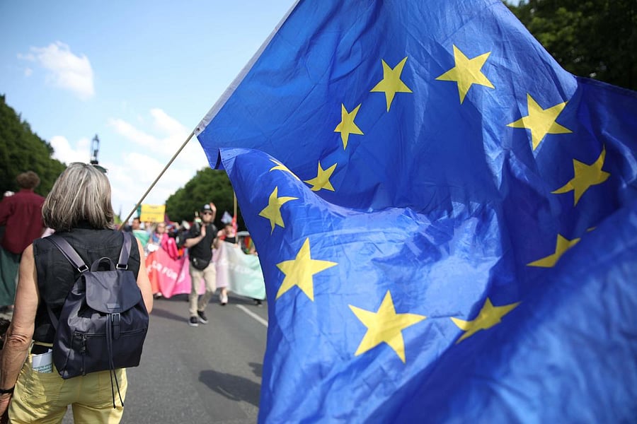 European Union leaders meeting Thursday and Friday in Brussels will debate the 2050 target of "climate neutrality" that the environmental group WWF says now has the support of 16 of the EU's 28 countries. (AFP Photo)