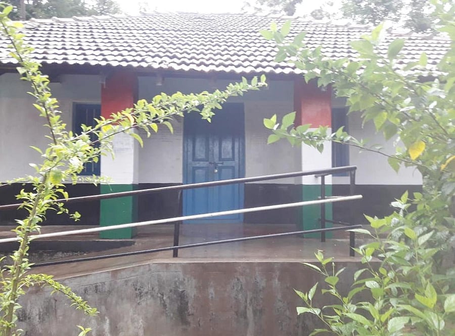 The Government Lower Primary School at Kalmane in Balooru, Mudigere taluk.