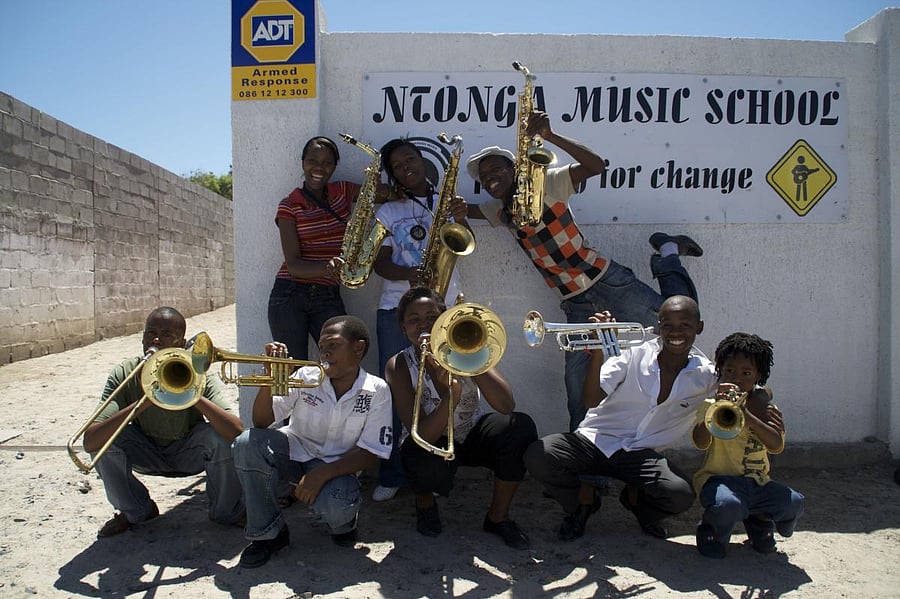 Kids at a Playing for Change learning centre in South Africa. Photos courtesy: Playing for Change
